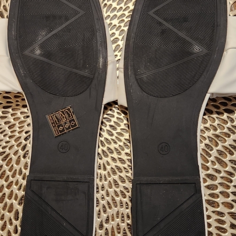 SHEIN White Padded Slide Sandals Square Toe EU 40 US 9 - Picture 2 of 2